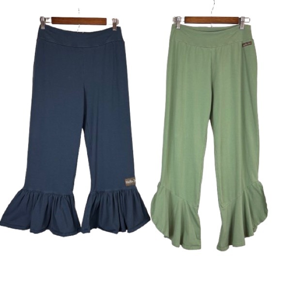Matilda Jane Pants - Matilda Jane Beaufort Big Ruffle & Olive Branch Pants Bundle Women’s Medium